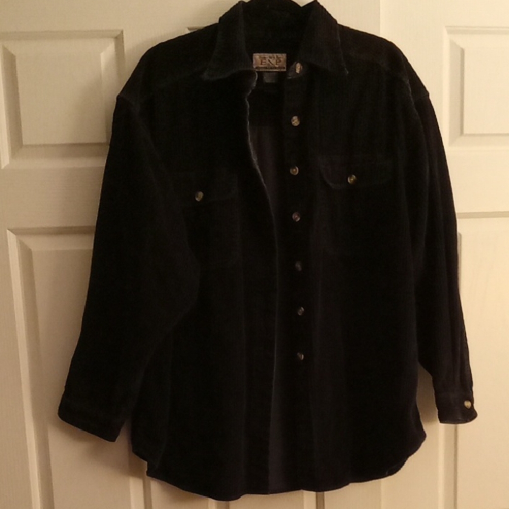 EXP Jeans By Express Vintage Corduroy Shacket 100% Cotton L
